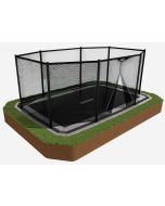 North 17ft x 12ft Safety Net, Rectangular, Black 