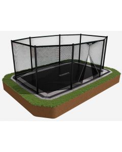 North 17ft x 12ft Safety Net, Rectangular, Black 