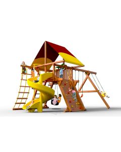 Open Spiral Slide for 5' Deck Height - Yellow
