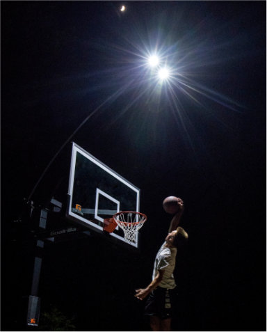 Goalrilla Backboard Lights - Don't let the evening stop the game.