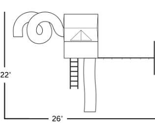 The Hideaway layout & dimensions.
