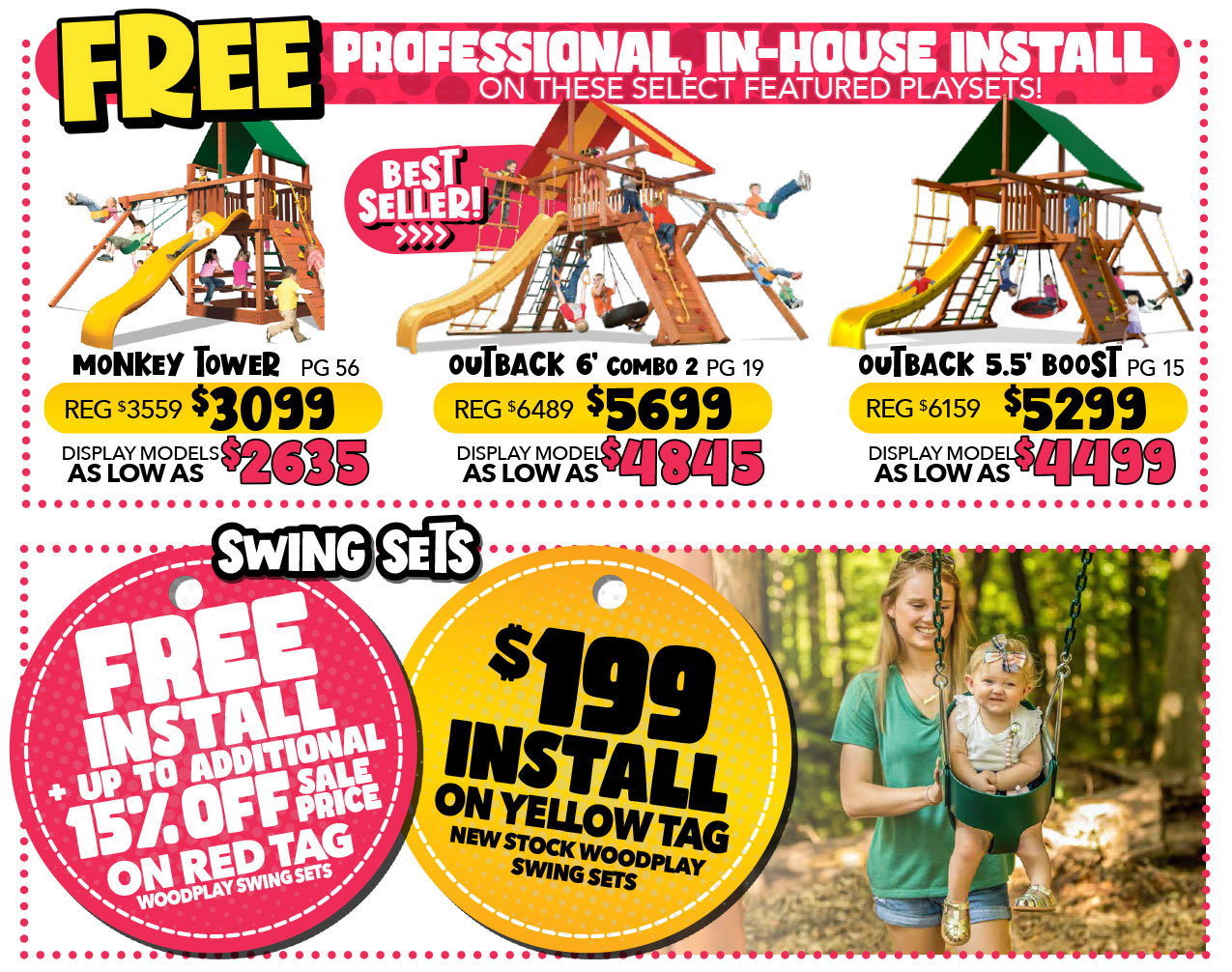 Swing Set Specials
