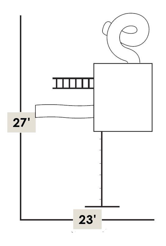 The Hideaway layout & dimensions.