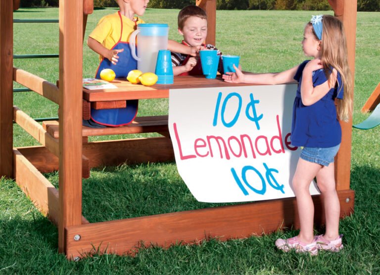 Half Picnic Table for Playhouse XL