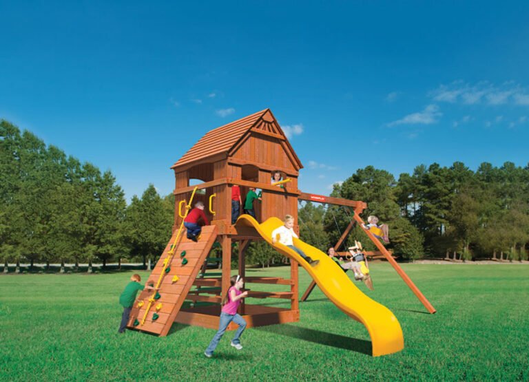 Monkey Tower Combo 2 with Wood Roof & Loft