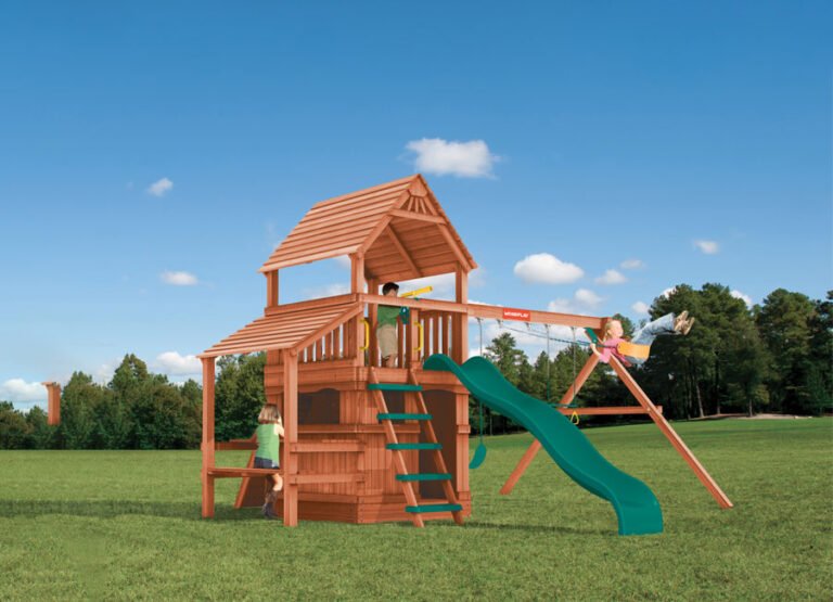 Monkey Tower Combo 2 with Wood Roof, Room, & Café