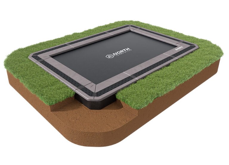 12 ft X 8 ft North In-ground Trampoline