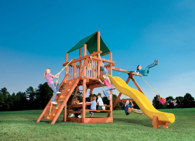 Woodplay Playhouse 6' Combo 2