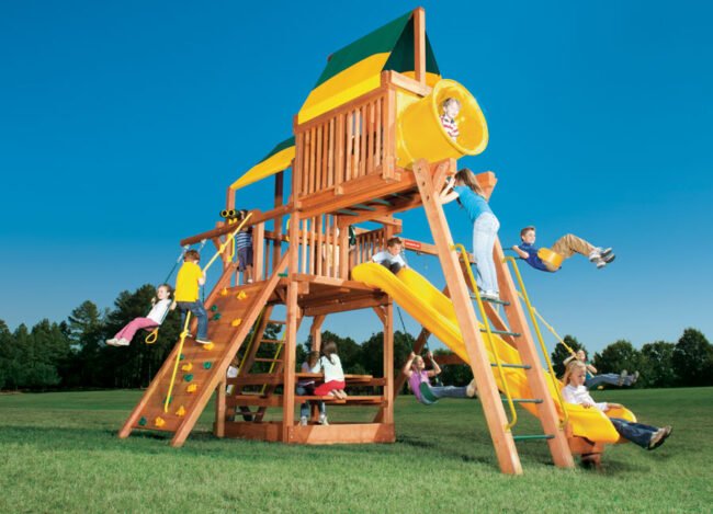 Woodplay Playhouse 6' Combo 4