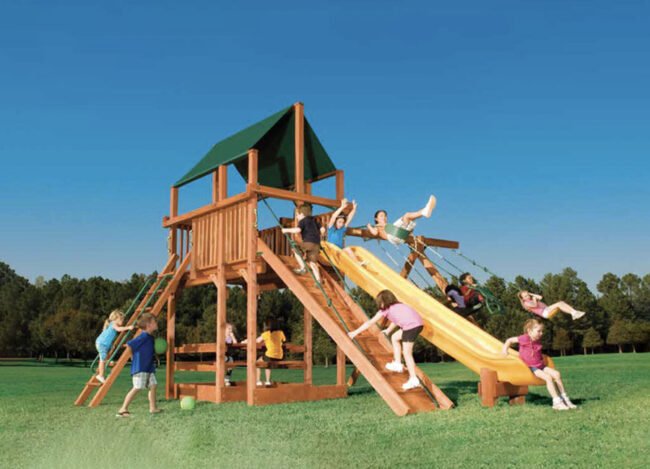 Woodplay Playhouse 6' XL Combo 2