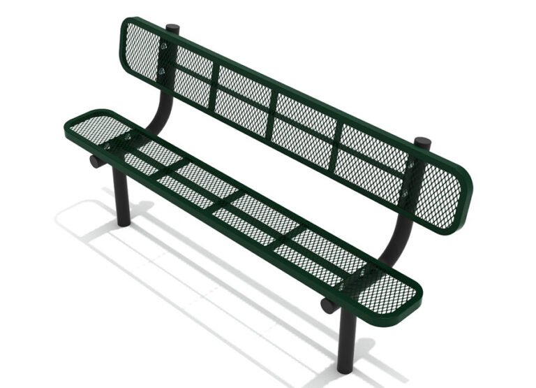 6ft Expanded Steel Bench