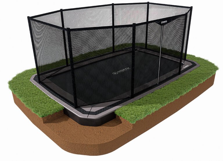 15 ft X 10 ft North In-ground Safety Net - Full Enclosure