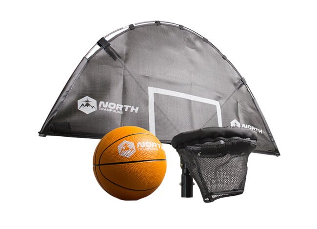 North Basketball Hoop with Ball